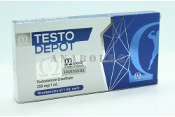 Testo Depot Omega Meds - Тестостерон 10 ампули